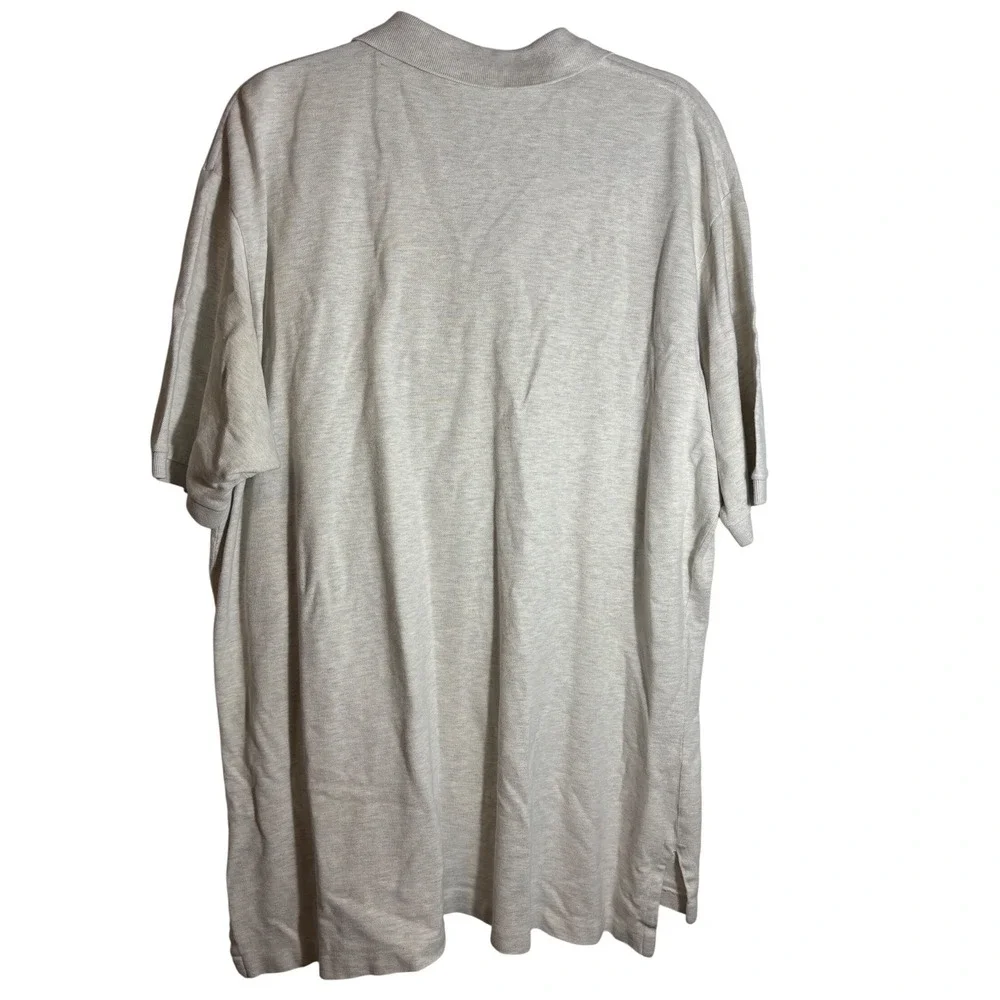 NWOT‎ POLO Ralph Lauren Oatmeal Heather Cotton Short Sleeve Polo Size XXL